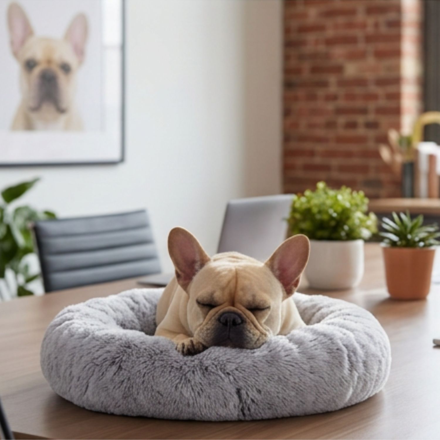 Fifi sleeping like a true CEO